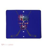 American Flag Skull Hockey Hockey Gift Mousepad thumb 0
