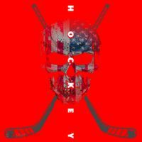 American Flag Skull Hockey Hockey Gift Santa Hat thumb 1