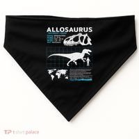 Allosaurus Fact Sheet Dinosaur Facts USA-Made Doggie Bandana thumb 0