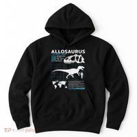 Allosaurus Fact Sheet Dinosaur Facts Hoodie thumb 0