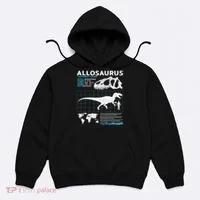 Allosaurus Fact Sheet Dinosaur Facts Hoodie thumb 0