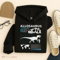 Allosaurus Fact Sheet Dinosaur Facts Hoodie thumb 4