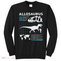 Allosaurus Fact Sheet Dinosaur Facts Sweatshirt thumb 0