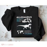 Allosaurus Fact Sheet Dinosaur Facts Sweatshirt thumb 2