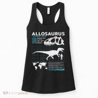 Allosaurus Fact Sheet Dinosaur Facts Women's Tank Top thumb 0