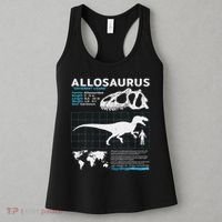 Allosaurus Fact Sheet Dinosaur Facts Women's Tank Top thumb 3