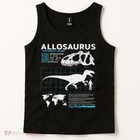 Allosaurus Fact Sheet Dinosaur Facts Tank Top thumb 2