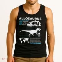 Allosaurus Fact Sheet Dinosaur Facts Tank Top thumb 3
