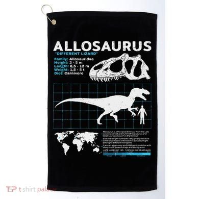 Allosaurus Fact Sheet Dinosaur Facts Golf Towel