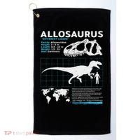 Allosaurus Fact Sheet Dinosaur Facts Golf Towel thumb 0