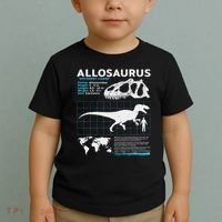 Allosaurus Fact Sheet Dinosaur Facts Toddler T-Shirt thumb 2