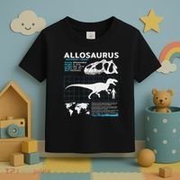 Allosaurus Fact Sheet Dinosaur Facts Toddler T-Shirt thumb 3