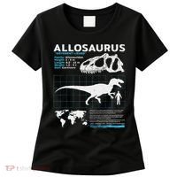 Allosaurus Fact Sheet Dinosaur Facts Women's T-Shirt thumb 0