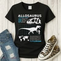 Allosaurus Fact Sheet Dinosaur Facts Women's T-Shirt thumb 3