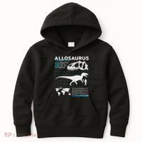 Allosaurus Fact Sheet Dinosaur Facts Kids Hoodie thumb 0