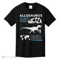 Allosaurus Fact Sheet Dinosaur Facts Kids T-Shirt thumb 0