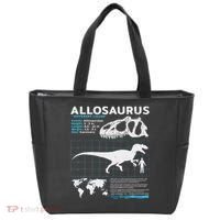 Allosaurus Fact Sheet Dinosaur Facts Tote Bag thumb 0