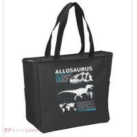 Allosaurus Fact Sheet Dinosaur Facts Tote Bag thumb 2