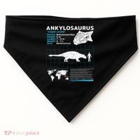 Ankylosaurus fact sheet Dinosaur Facts Gift USA-Made Doggie Bandana thumb 0