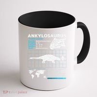 Ankylosaurus fact sheet Dinosaur Facts Gift Coffee Mug thumb 1