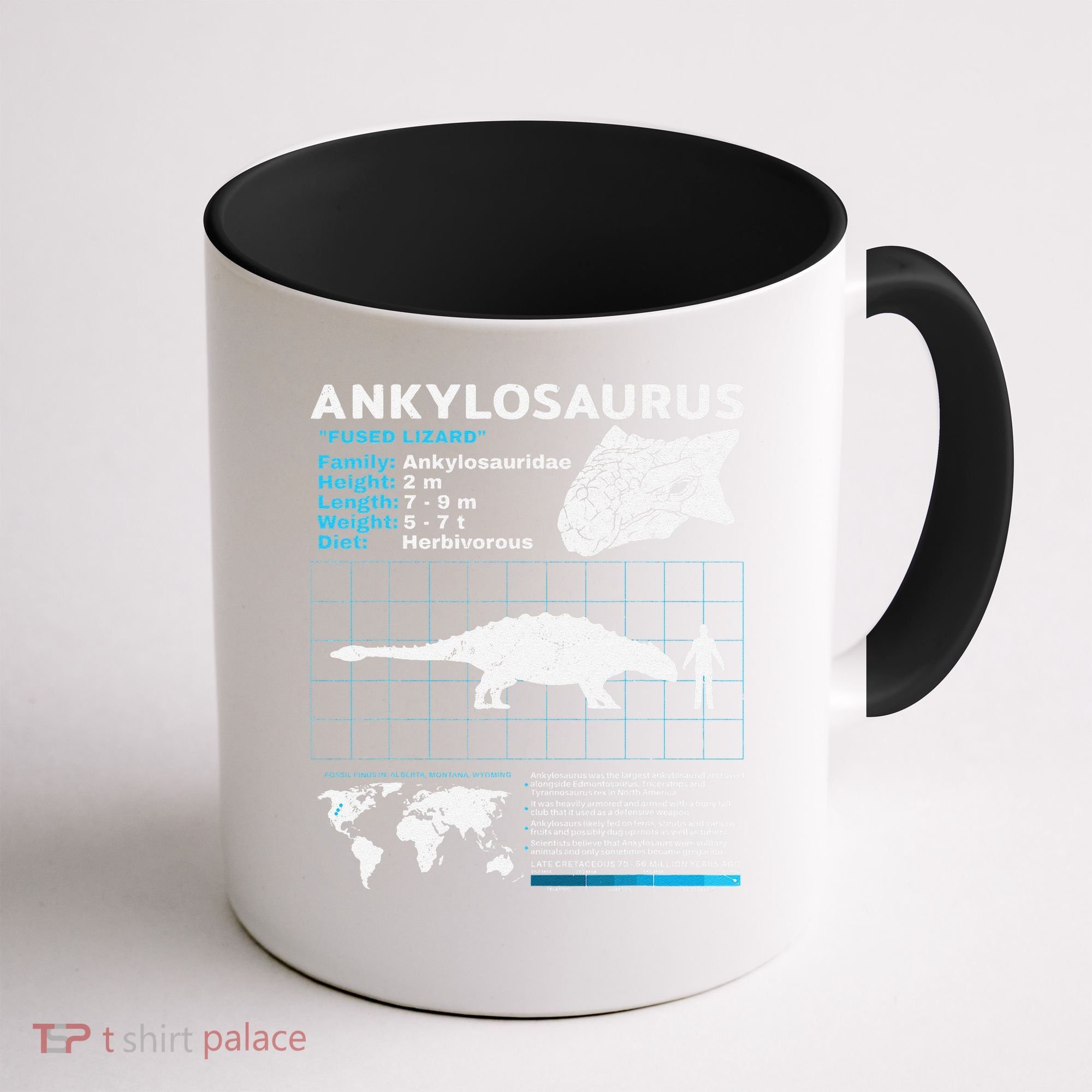 Ankylosaurus fact sheet Dinosaur Facts Gift Coffee Mug