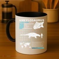 Ankylosaurus fact sheet Dinosaur Facts Gift Coffee Mug thumb 4