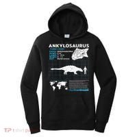 Ankylosaurus fact sheet Dinosaur Facts Gift Women's Hoodie thumb 0