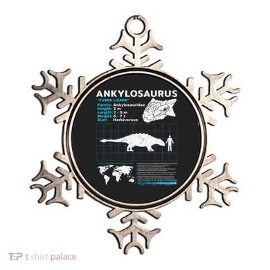 Ankylosaurus fact sheet Dinosaur Facts Gift Ornament