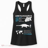 Ankylosaurus fact sheet Dinosaur Facts Gift Women's Tank Top thumb 0