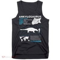 Ankylosaurus fact sheet Dinosaur Facts Gift Tank Top thumb 0