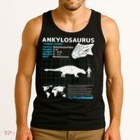 Ankylosaurus fact sheet Dinosaur Facts Gift Tank Top thumb 3