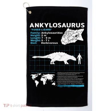Ankylosaurus fact sheet Dinosaur Facts Gift Golf Towel