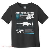 Ankylosaurus fact sheet Dinosaur Facts Gift Toddler T-Shirt thumb 0
