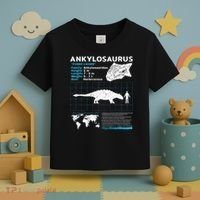Ankylosaurus fact sheet Dinosaur Facts Gift Toddler T-Shirt thumb 3