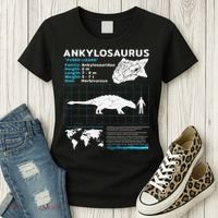 Ankylosaurus fact sheet Dinosaur Facts Gift Women's T-Shirt thumb 3