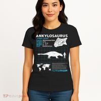Ankylosaurus fact sheet Dinosaur Facts Gift Women's T-Shirt thumb 4