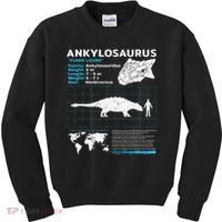 Ankylosaurus fact sheet Dinosaur Facts Gift Kids Sweatshirt thumb 0