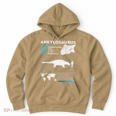 Ankylosaurus fact sheet Dinosaur Facts Gift Hoodie
