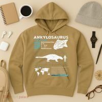 Ankylosaurus fact sheet Dinosaur Facts Gift Hoodie thumb 3