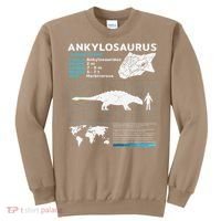 Ankylosaurus fact sheet Dinosaur Facts Gift Sweatshirt thumb 0