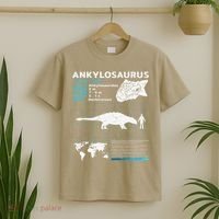 Ankylosaurus fact sheet Dinosaur Facts Gift T-Shirt thumb 2