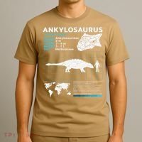 Ankylosaurus fact sheet Dinosaur Facts Gift T-Shirt thumb 3