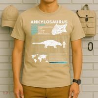 Ankylosaurus fact sheet Dinosaur Facts Gift T-Shirt thumb 6