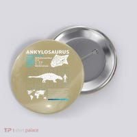 Ankylosaurus fact sheet Dinosaur Facts Gift Button thumb 0