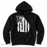American Flag State Of Georgia Distressed Patriotic Hoodie thumb 0