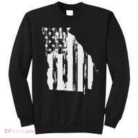 American Flag State Of Georgia Distressed Patriotic Sweatshirt thumb 0