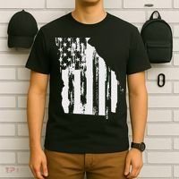 American Flag State Of Georgia Distressed Patriotic T-Shirt thumb 6