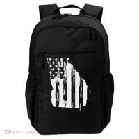 American Flag State Of Georgia Distressed Patriotic Backpack thumb 0