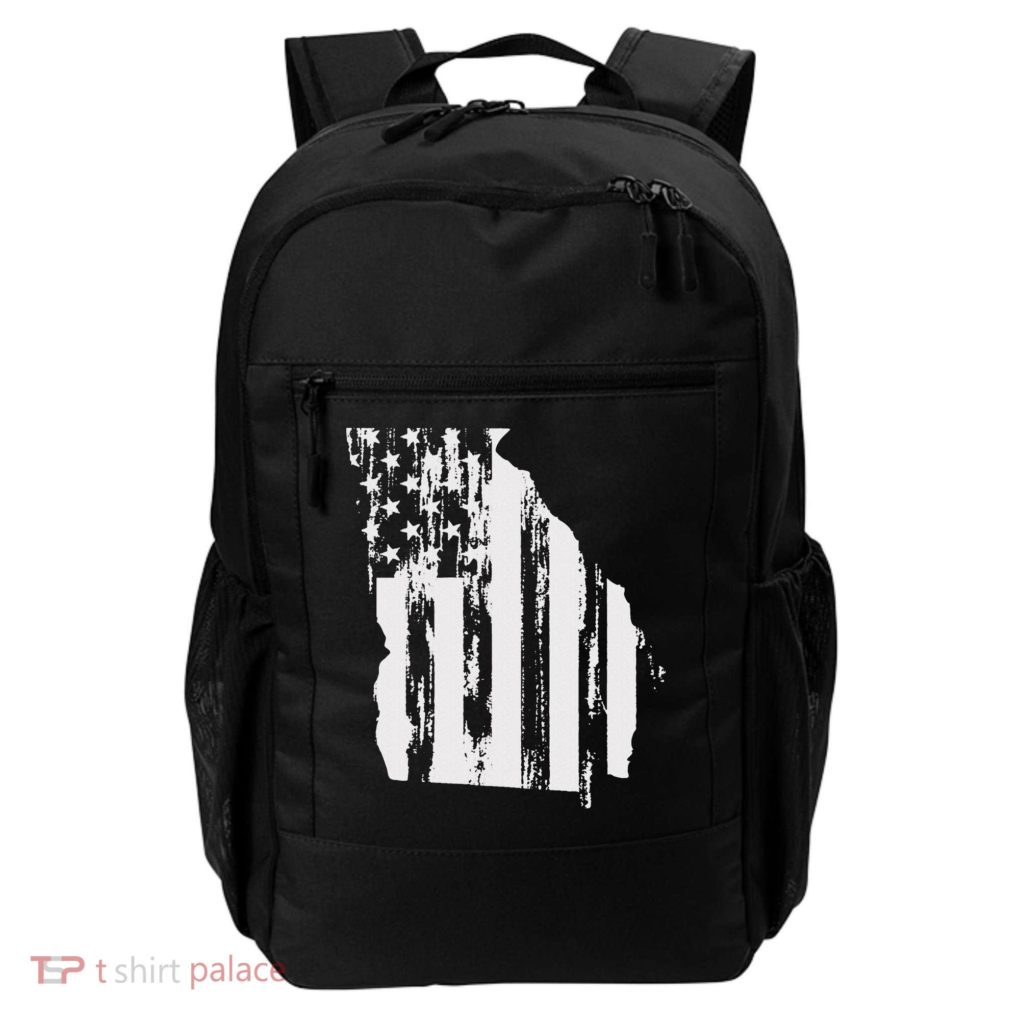 American Flag State Of Georgia Distressed Patriotic Backpack