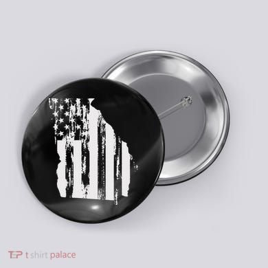 American Flag State Of Georgia Distressed Patriotic Button